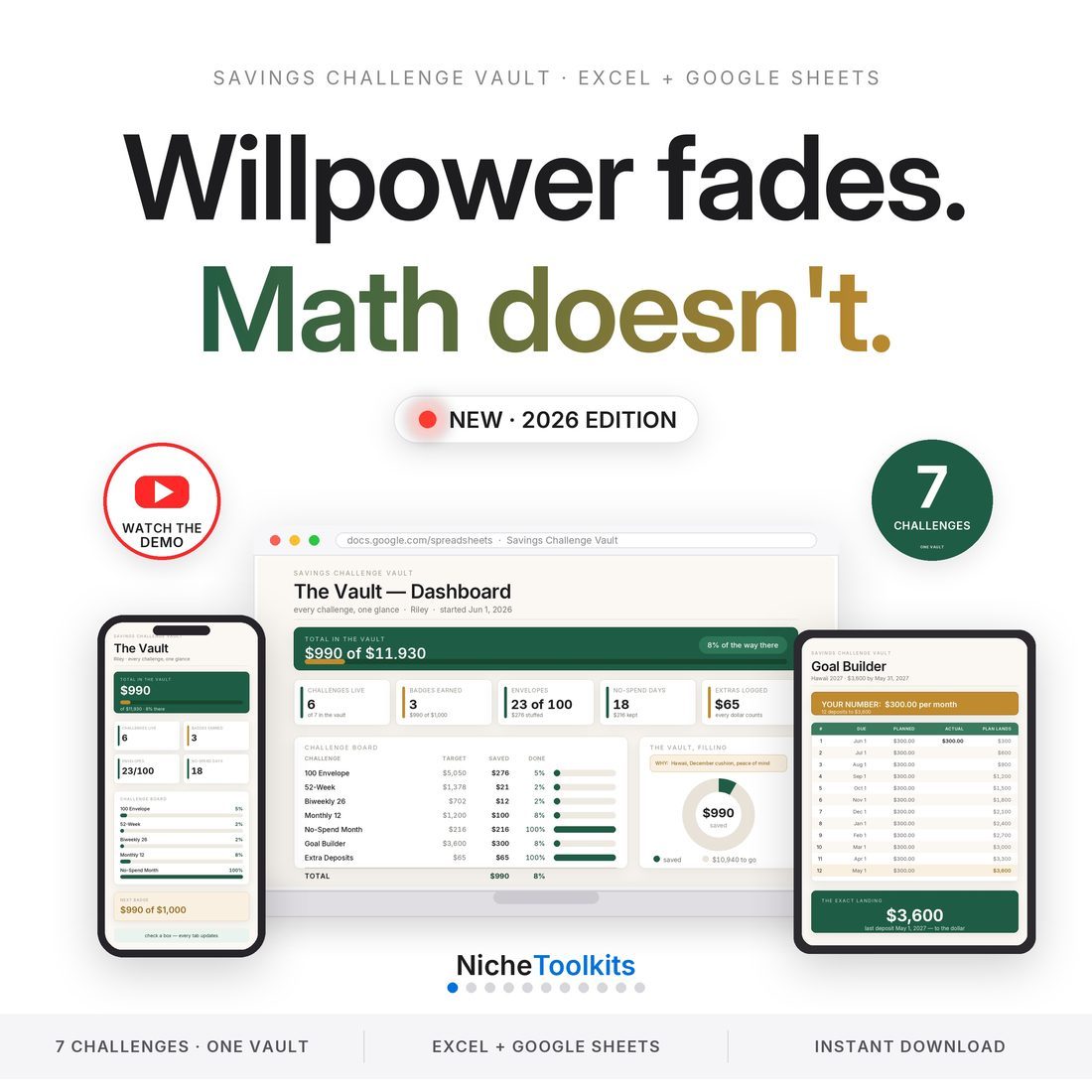 Savings Challenge Vault