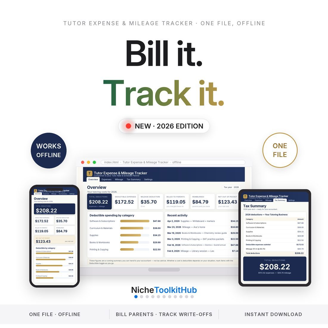 Tutor Expense & Mileage Tracker