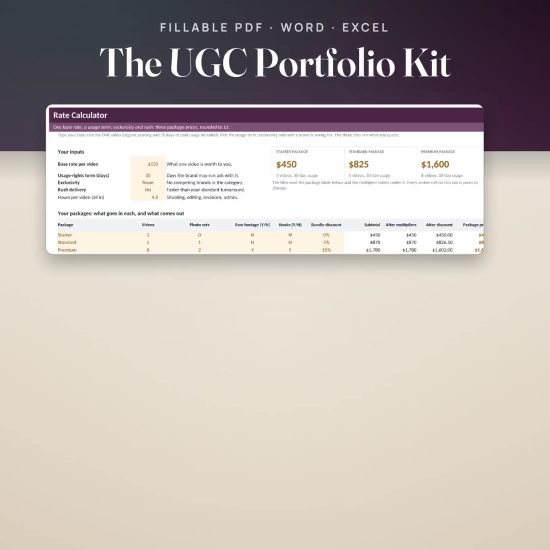 Product demo video