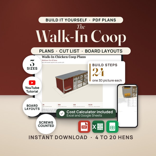 Walk-In Chicken Coop Plans